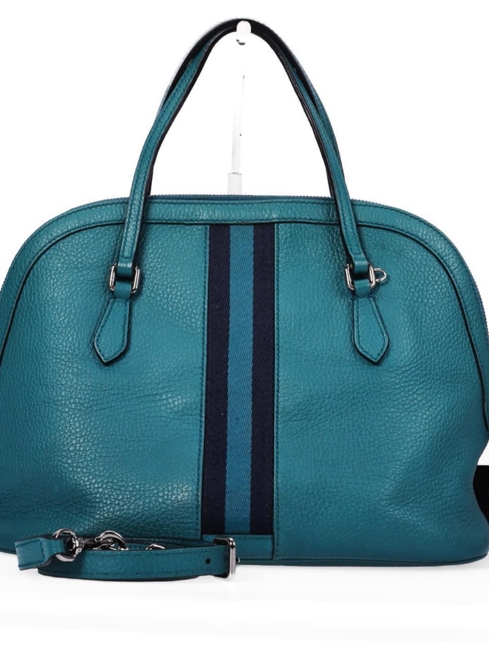 Gucci Web Dome Calfskin Bag - Picture 3 of 4